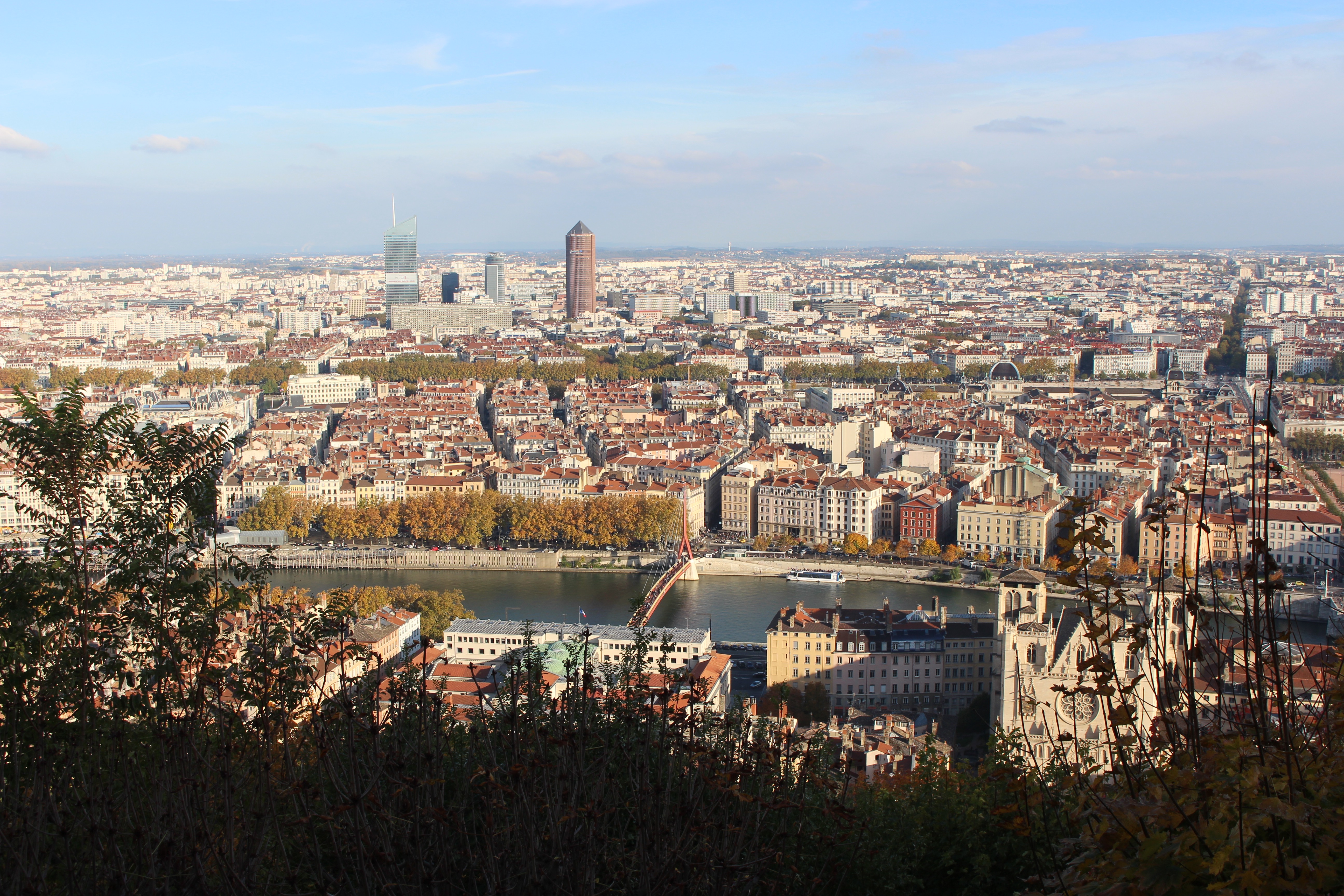 View from the Basilica of the Saône river