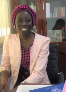 Dr Astou Sanga director of APA Dakar in her office in Senegal.