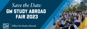 George Washington University Study abroad fair event date